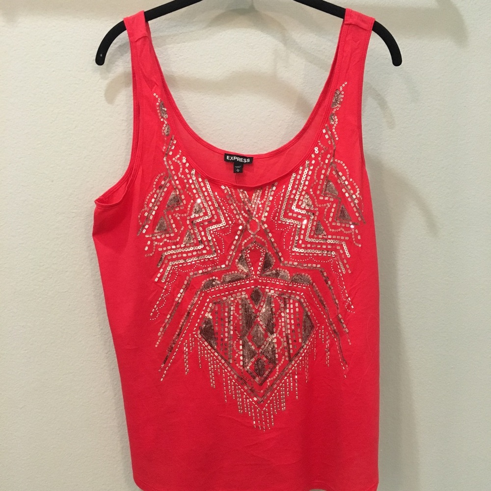 *FINAL SALE* Express sequined tank top